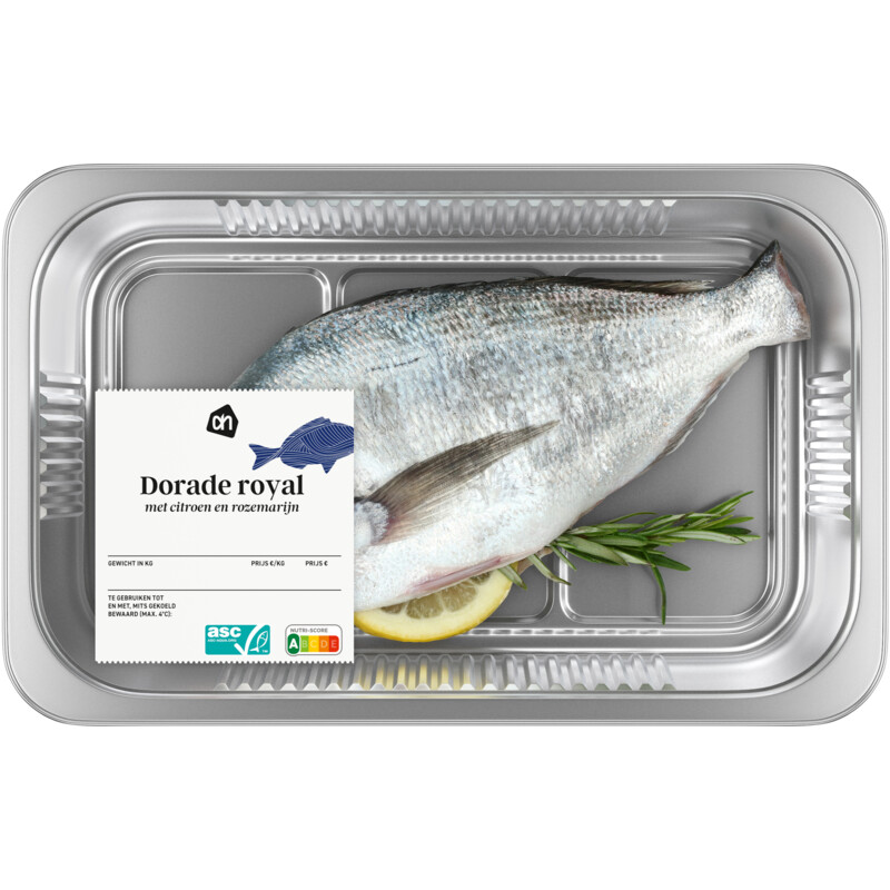 Een afbeelding van AH Dorade met rozemarijn en citroen