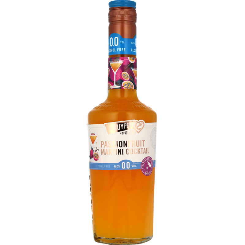Een afbeelding van De Kuyper Passionfruit martini cocktail 0.0%