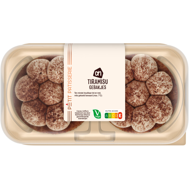 Een afbeelding van AH Tiramisu gebakjes