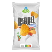 AH Biologisch Ribbelchips paprika smaak