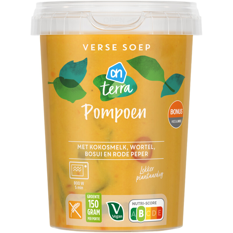 Een afbeelding van AH Terra Verse soep pompoen