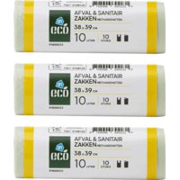 Een afbeelding van AH Eco Afval en sanitairzakken 10 liter 4-pack