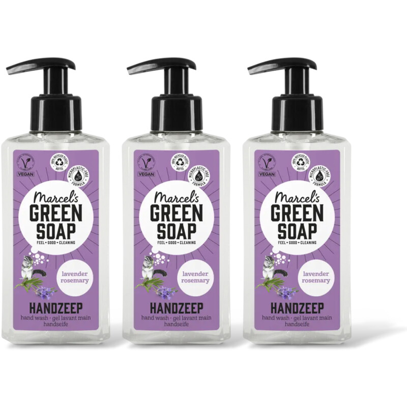 Marcel's Green Soap Handzeep lavender & rosemary 3pack