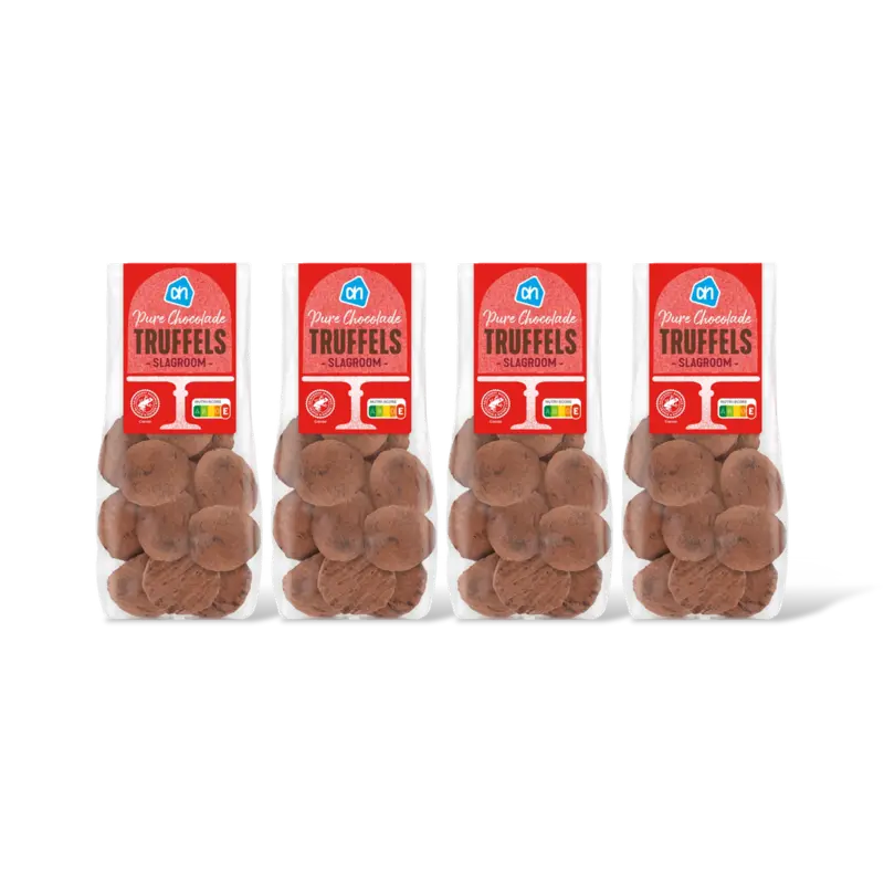AH Pure chocolade truffels slagroom 4-pack