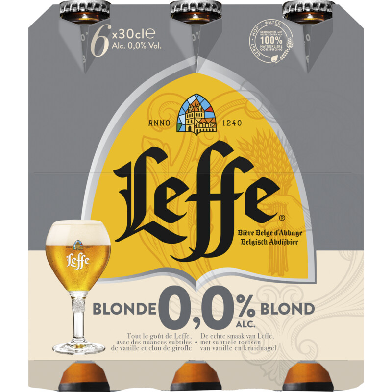 Een afbeelding van Leffe Blond 0.0% 6-pack