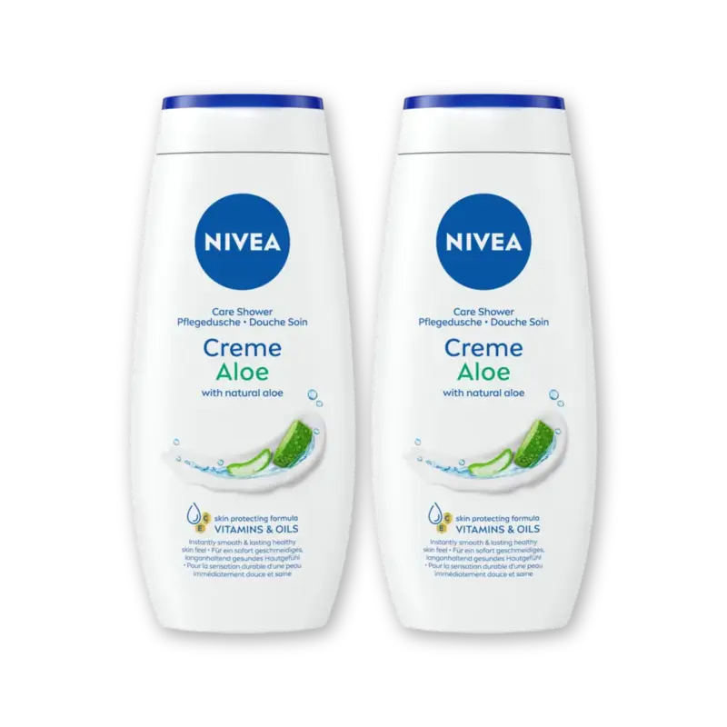 NIVEA Creme aloe douchecreme 2-pack