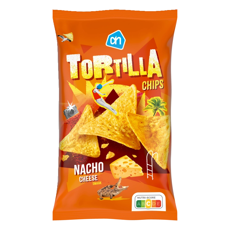 Tortilla chips nacho cheese flavour