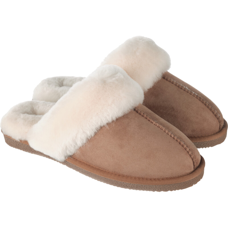 Een afbeelding van Greyhound Slof suede bruin maat 40-41