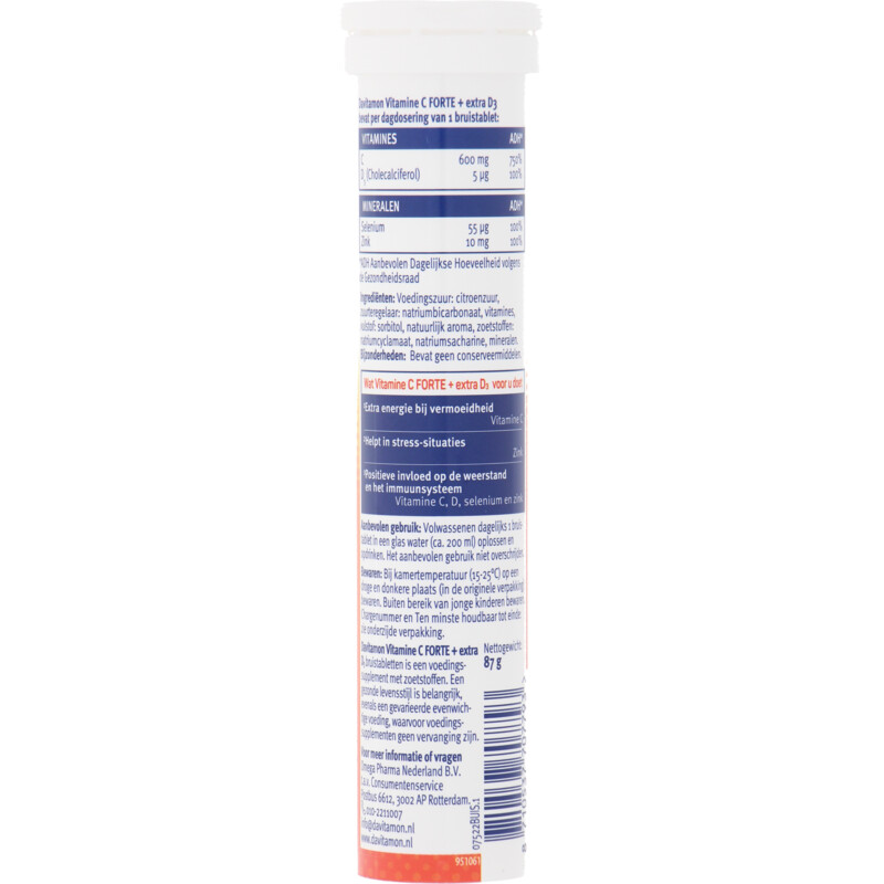Een afbeelding van Davitamon Vitamine C + extra D3