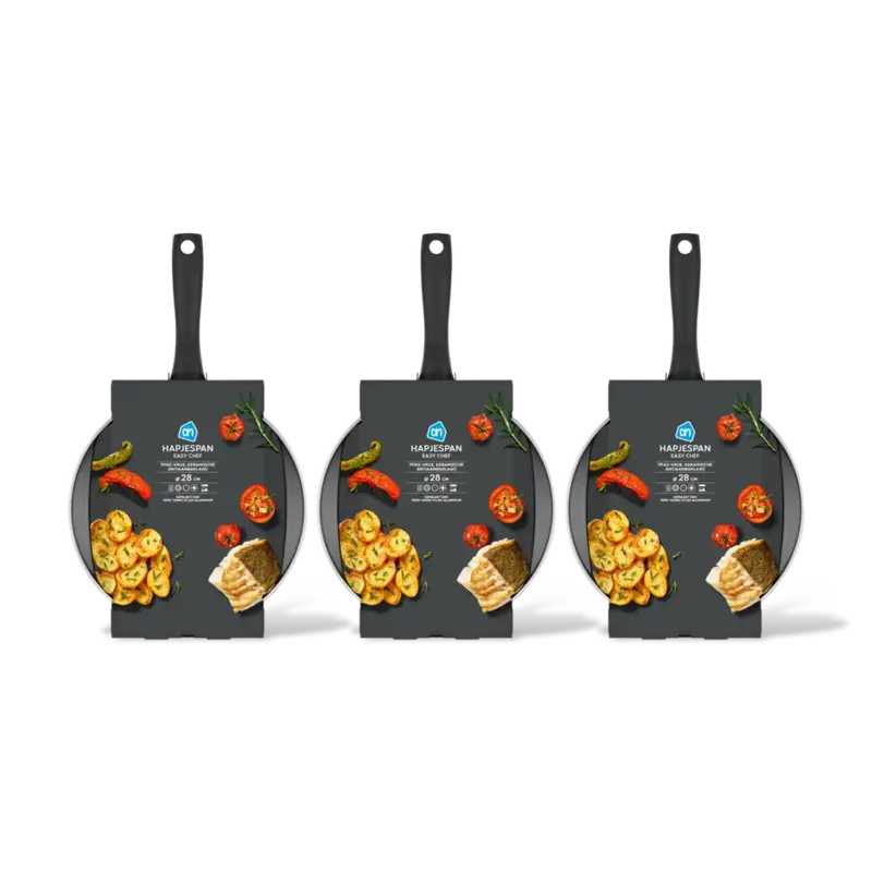 AH Hapjespan easy chef 28cm 3-pack