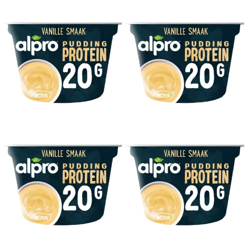 Alpro Protein pudding vanille smaak 4-pack