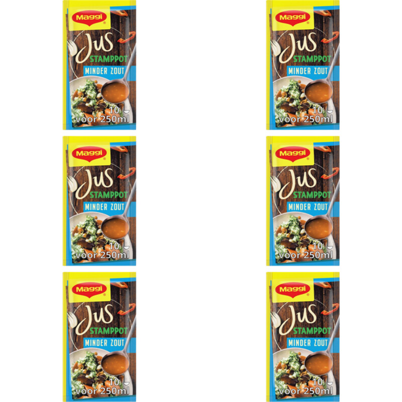 Maggi jus stamppot minder zout 6-pack