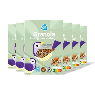 pdp-image-AH Granola koolhydraat verlgd 0% suiker 6pk