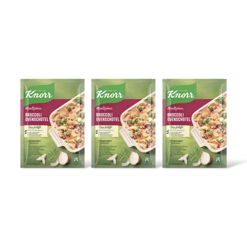 Knorr Maaltijdmix broccoli ovenschotel 3-pack