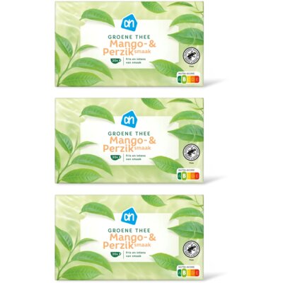 pdp-image-AH Groene thee mango & perziksmaak 3-pack