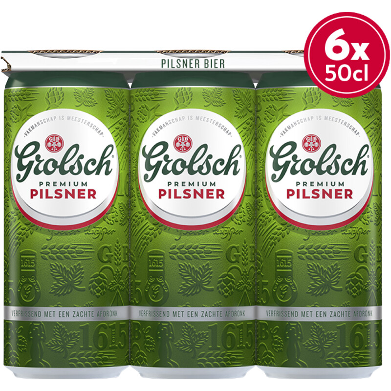 Een afbeelding van Grolsch Premium pilsner bier 6-pack