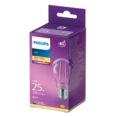 pdp-image-Philips Led fil standaard helder E27 25W