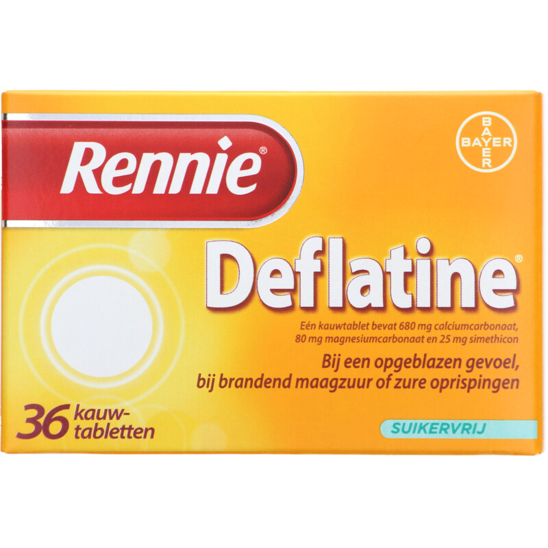 Een afbeelding van Rennie Deflatine kauwtabletten