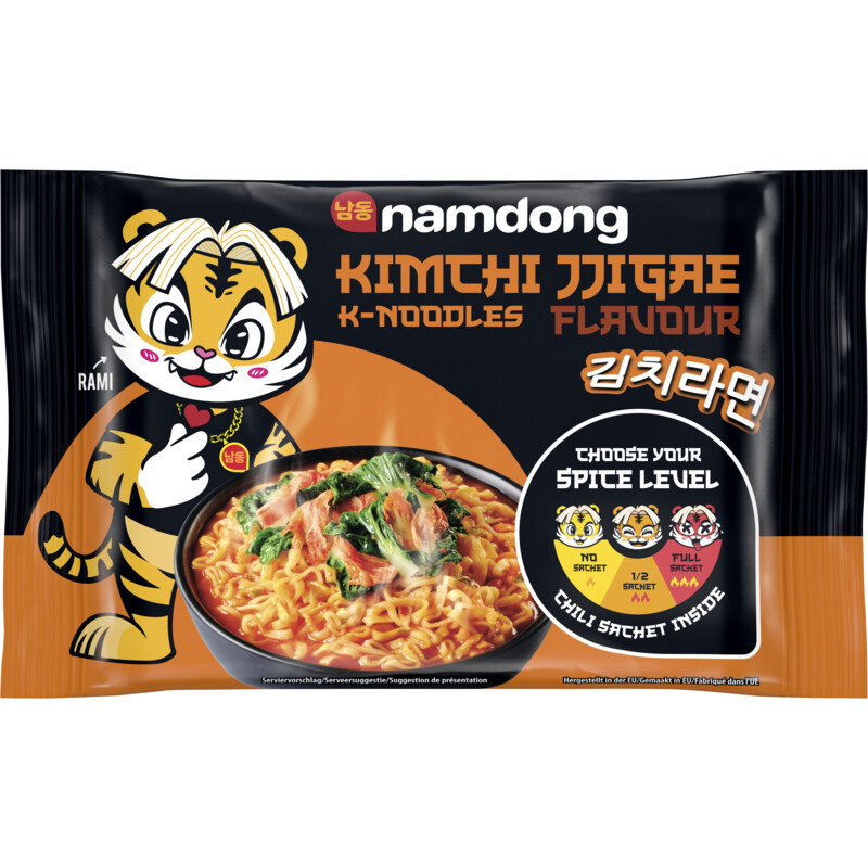 Een afbeelding van Namdong Kimchi jjigae k-noodles flavour