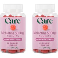 Een afbeelding van Care Hair biotine 5000Âµg gummies 2-pack