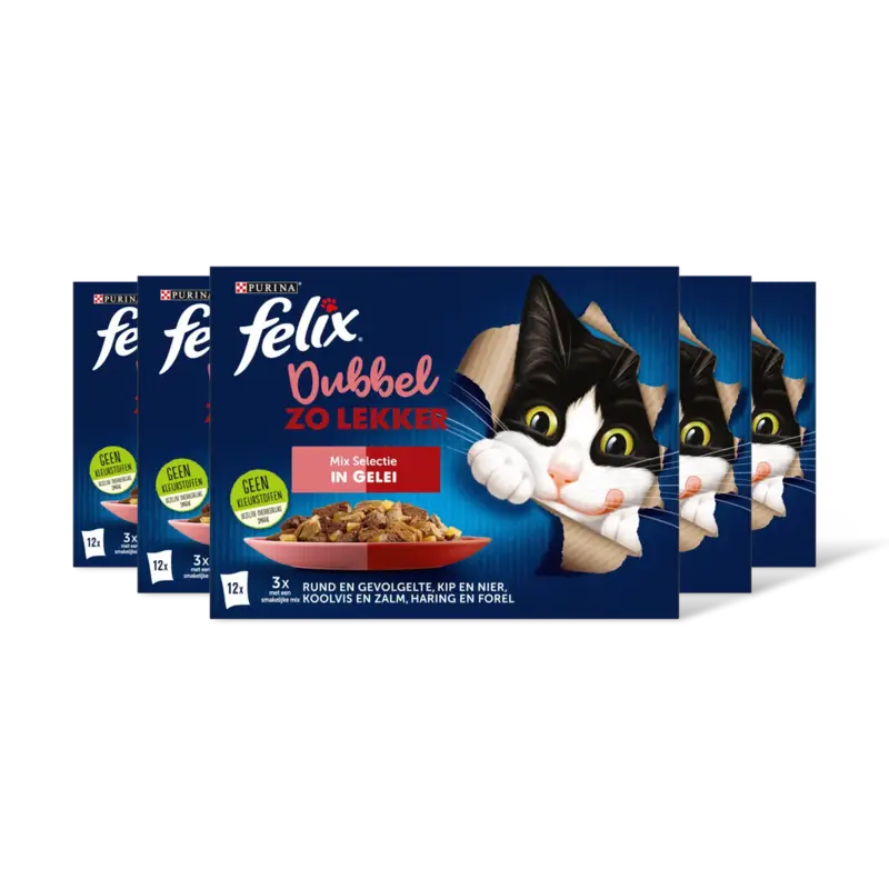 Felix Dubbel zo lekker mix in gelei 5-pack