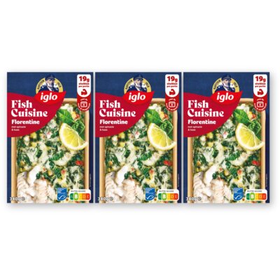 Iglo Fishcuisine Florentine 3-pack