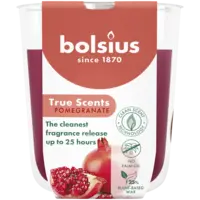 Bolsius True scents geurglas pomegranate 8cm