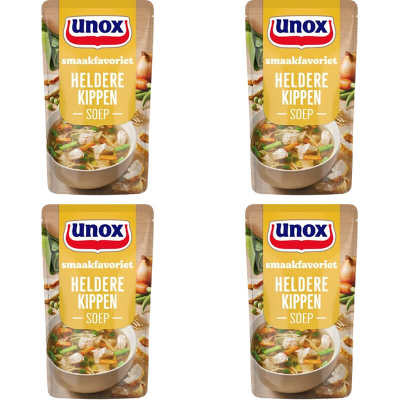 Een afbeelding van Unox Heldere Kippensoep 4-pack