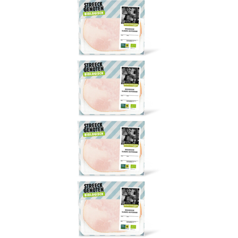 Streeckgenoten Biologische slagers achterham 4-pack