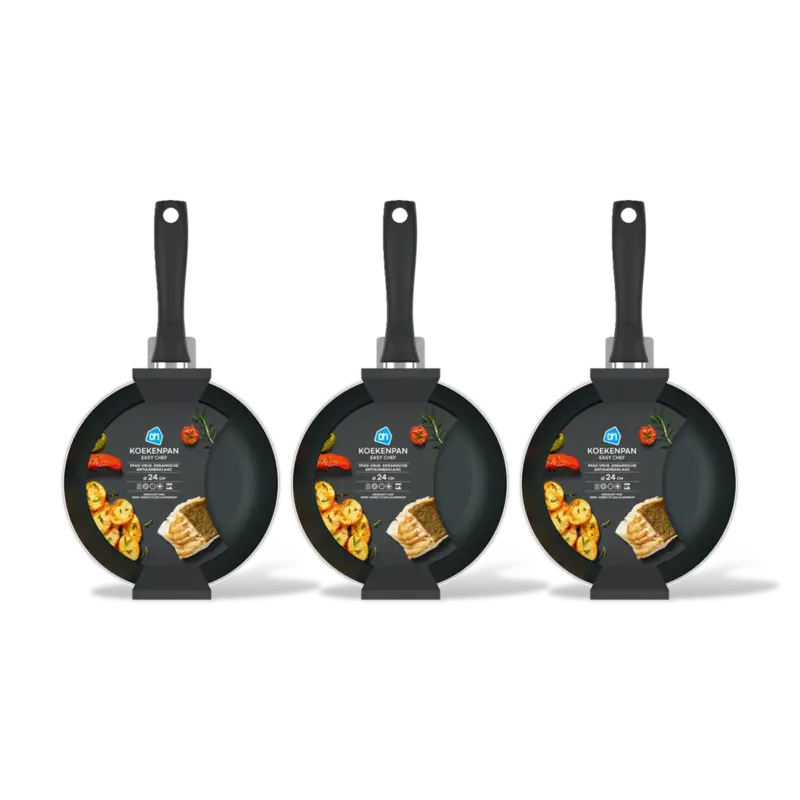 AH Koekenpan easy chef 24cm 3-pack