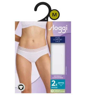pdp-image-Sloggi Pure comfort lace hipster wit maat S