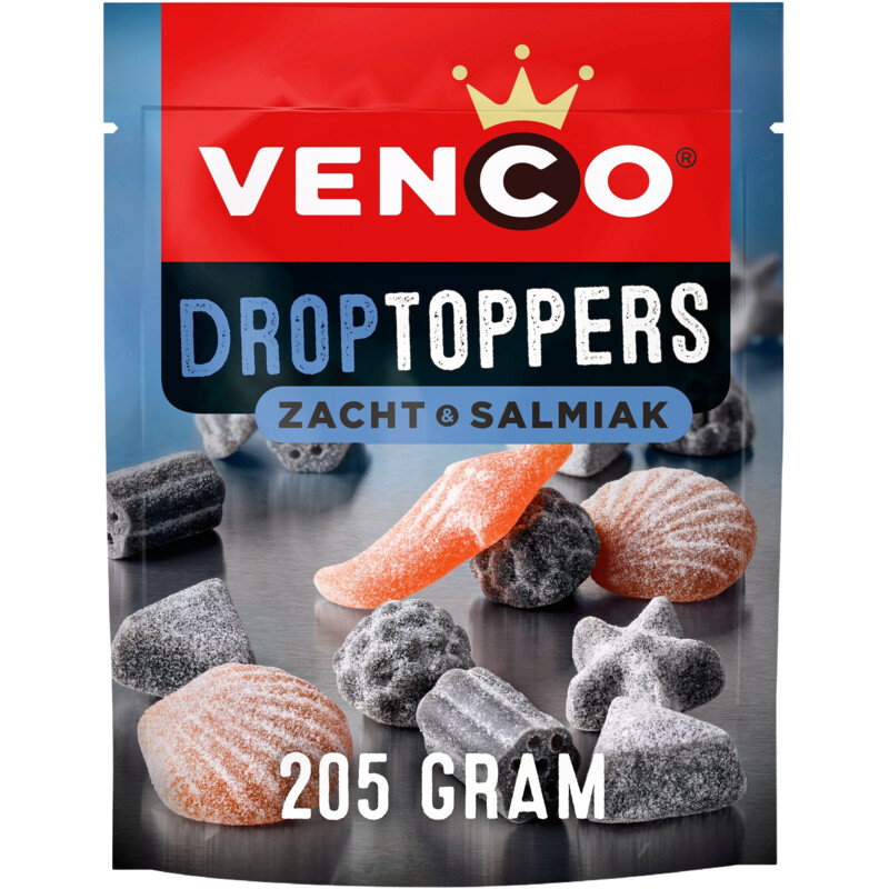 Venco Droptoppers zacht & salmiak