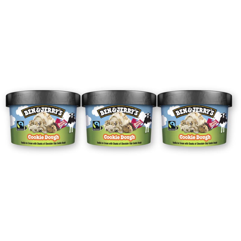 Ben & Jerry's Cookie dough 3-pack