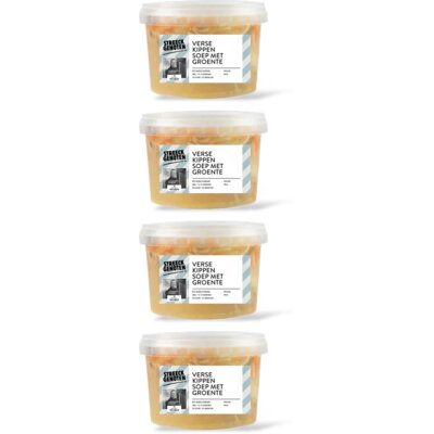 Streeckgenoten Kippensoep met groente 4-pack