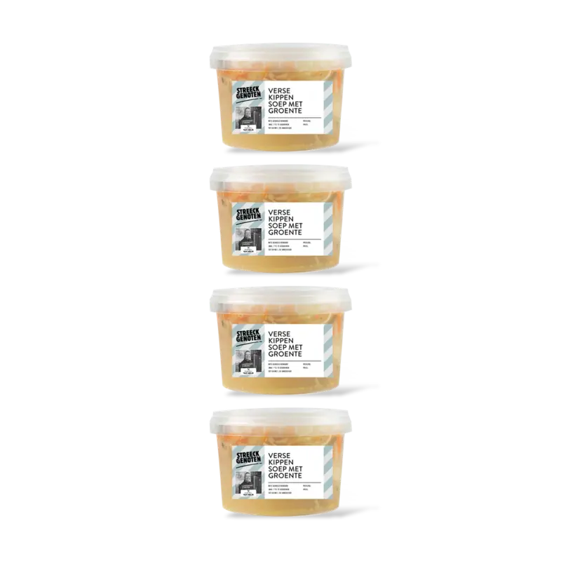 Kippensoep met groente 4-pack