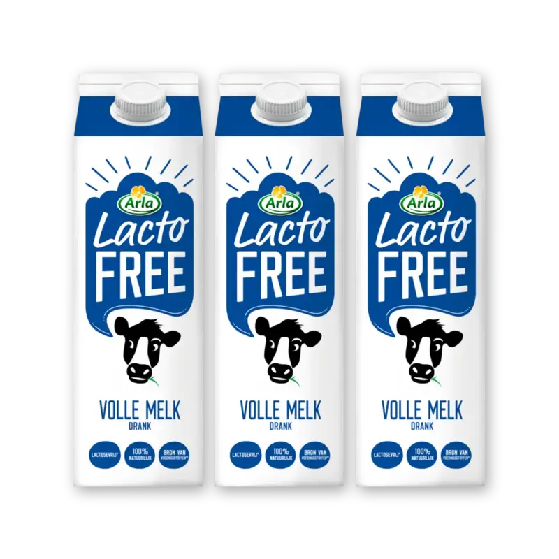Lactofree volle melk 3-pack