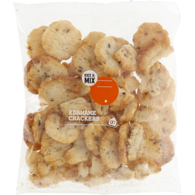 Een afbeelding van AH Edamame crackers