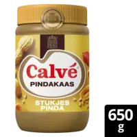 Calvé Pindakaas met stukjes pinda