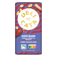 Delicata Reep date bark pure chocolade