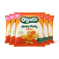 Organix Maïs knabbels met wortel 6m+ 5-pack