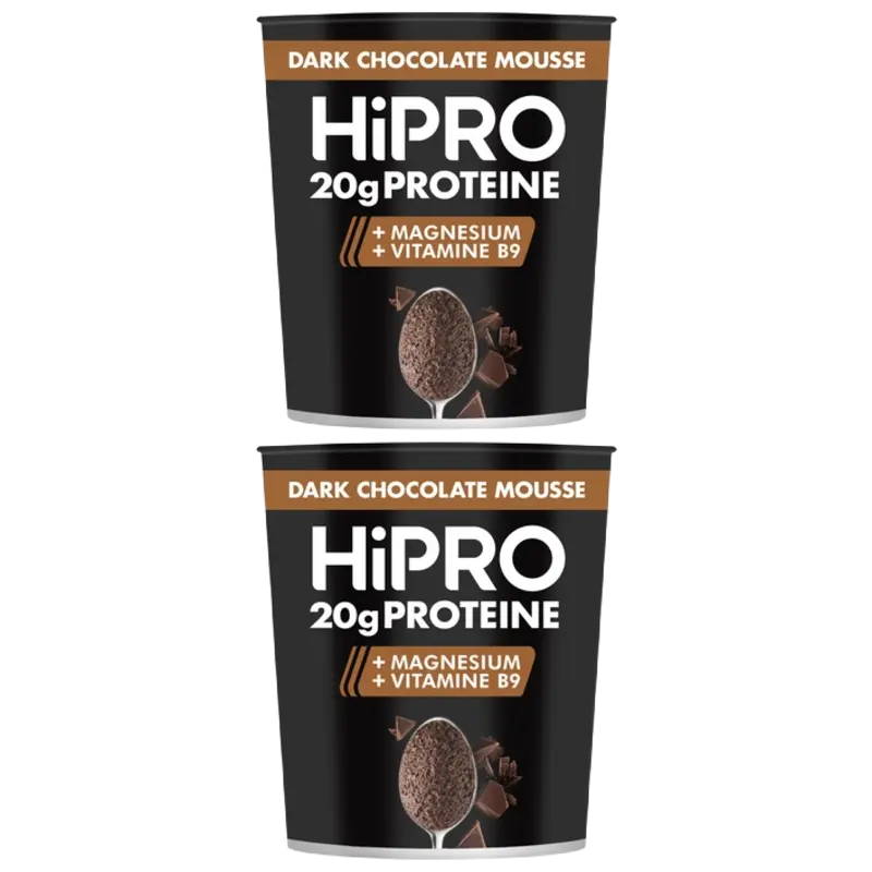 HiPRO Protein mousse dark chocolate 2-pack
