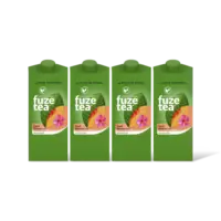 Fuze Tea Black Ice Tea Peach Hibiscus 4-pack