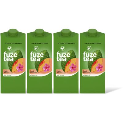 pdp-image-Fuze Tea Black Ice Tea Peach Hibiscus 4-pack