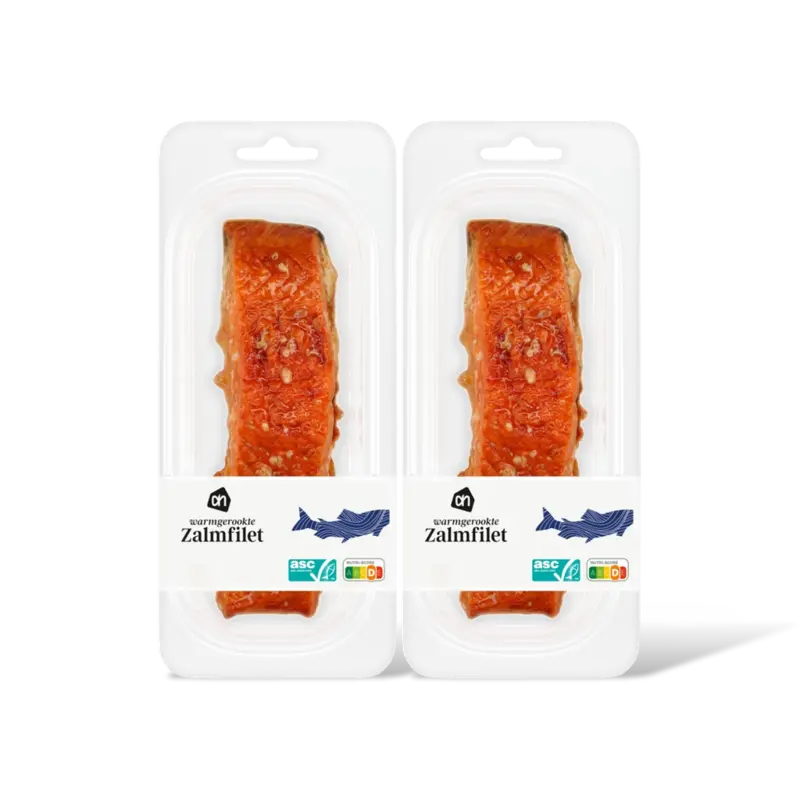 AH Warmgerookte zalmfilet 2-pack
