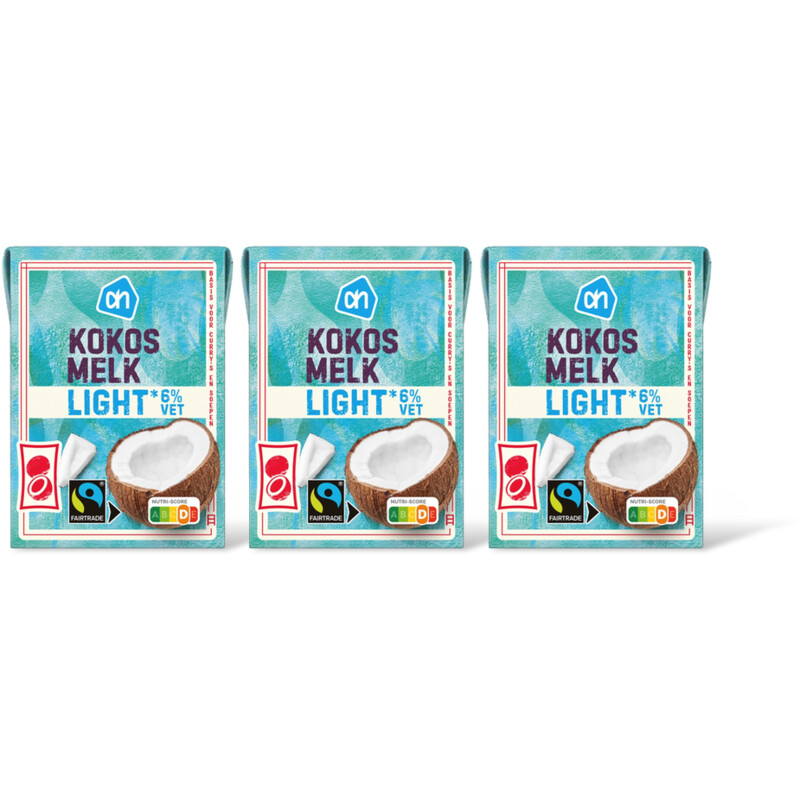 AH Kokosmelk light 3-pack