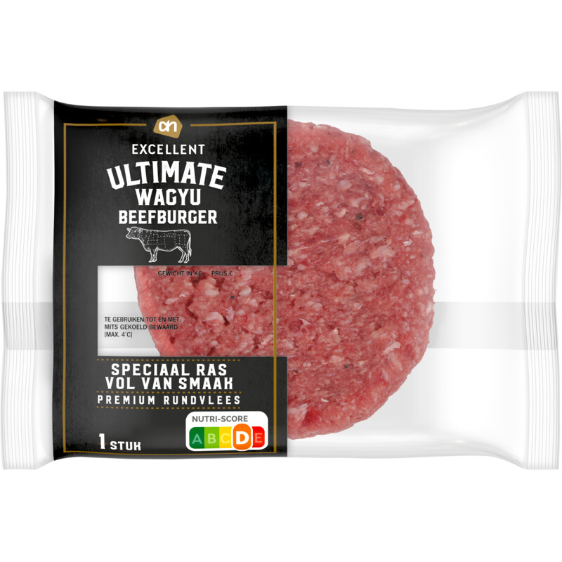 Een afbeelding van AH Excellent Ultimate wagyu burger