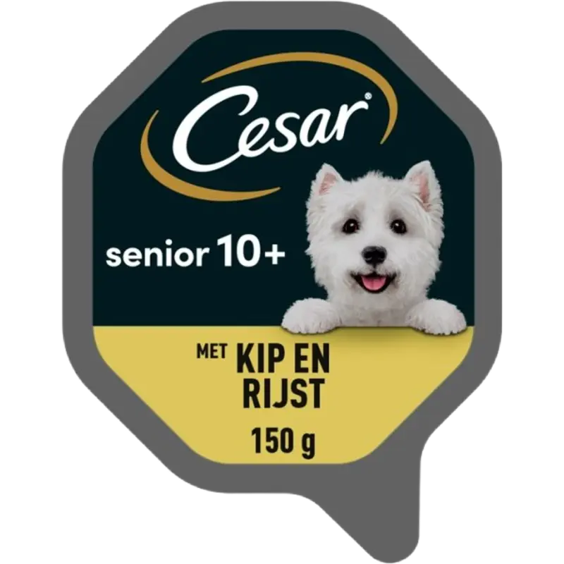 Cesar Senior met malse kip en rijst