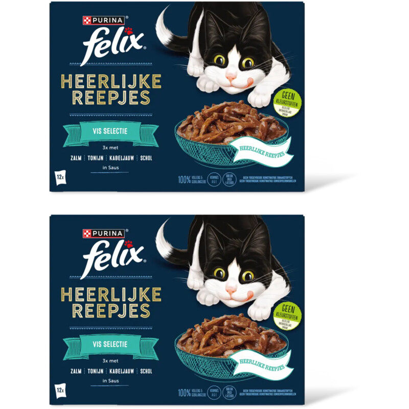 Felix Heerlijke reepjes vis selectie saus 2pk