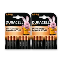 Duracell Plus AAA-alkaline batterijen MN2400 2-pk