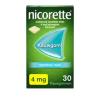 Nicorette Nicotine menthol mint kauwgom 4mg
